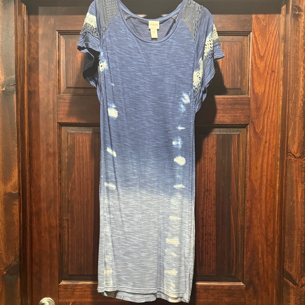 Chico's Blue and White Ombre Dress